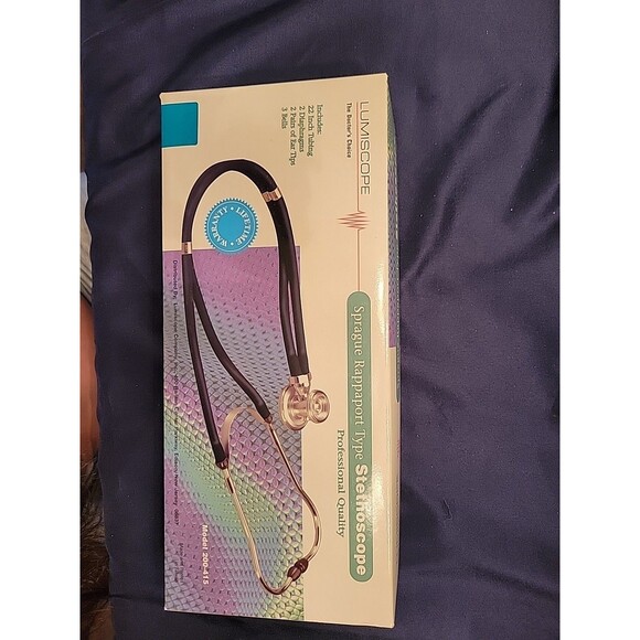 Lumiscope Sprague Rappaport Style Stethoscope - BLUE/TEAL NEW IN BOX *FLEX* B12 - Picture 7 of 7